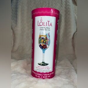 Lolita love my wine glass March birthdays. 🎂 15oz. Never used.